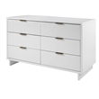 Manhattan Comfort Granville Engineered Wood Double Dresser in White