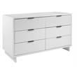 Manhattan Comfort Granville Engineered Wood Double Dresser in White