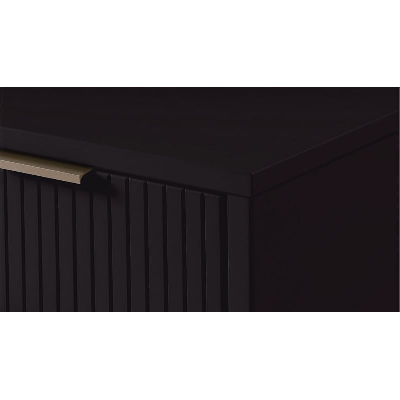 Manhattan Comfort Granville Engineered Wood Double Dresser in Black