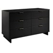 Manhattan Comfort Granville Engineered Wood Double Dresser in Black