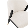Manhattan Comfort Ola Dining Chair with Solid Wood Frame in Cream