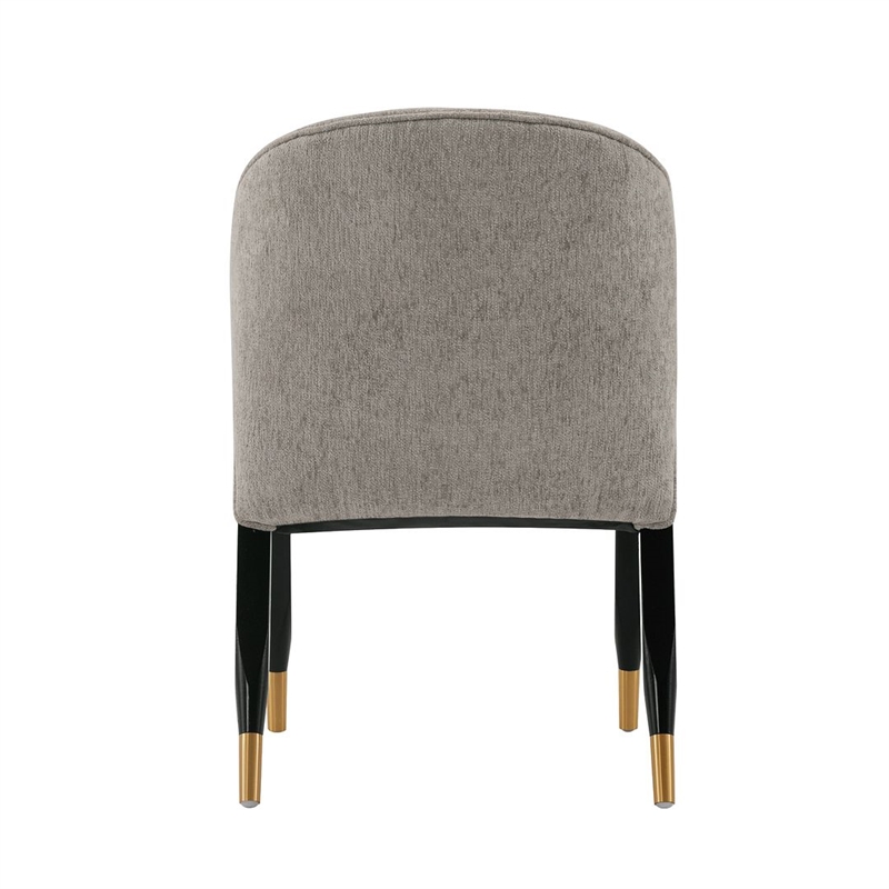 Manhattan Comfort Ola Dining Chair with Solid Wood Frame in Stone