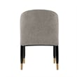 Manhattan Comfort Ola Dining Chair with Solid Wood Frame in Stone