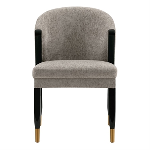 Manhattan Comfort Ola Dining Chair with Solid Wood Frame in Stone