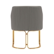 Manhattan Comfort Raya Dining Armchair with Solid Wood Frame in Taupe