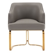 Manhattan Comfort Raya Dining Armchair with Solid Wood Frame in Taupe