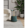Manhattan Comfort Anderson End Table with Steel Frame 1.0 in Green