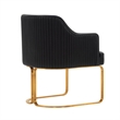 Manhattan Comfort Raya Dining Armchair with Solid Wood Frame in Black