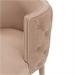 Manhattan Comfort Maya Dining Chair with Solid Wood Frame in Cream