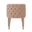 Manhattan Comfort Maya Dining Chair with Solid Wood Frame in Cream