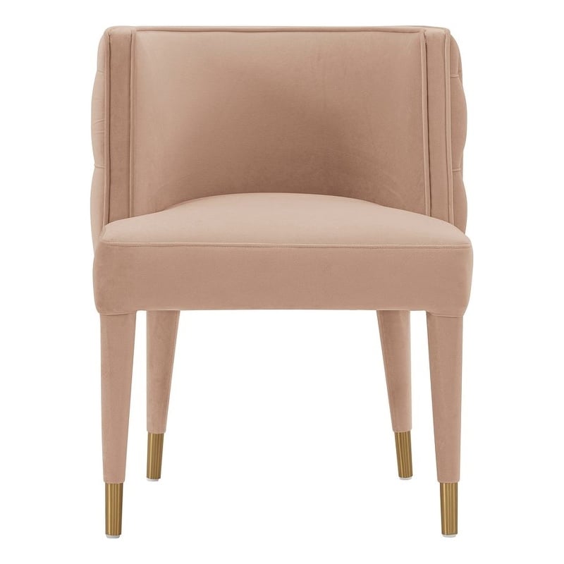 Manhattan Comfort Maya Dining Chair with Solid Wood Frame in Cream