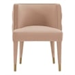 Manhattan Comfort Maya Dining Chair with Solid Wood Frame in Cream