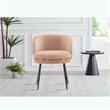 Manhattan Comfort Kaya Dining Chair with Solid Wood Frame in Cream
