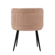 Manhattan Comfort Kaya Dining Chair with Solid Wood Frame in Cream