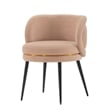 Manhattan Comfort Kaya Dining Chair with Solid Wood Frame in Cream