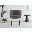 Manhattan Comfort Kaya Dining Chair with Solid Wood Frame in Gray