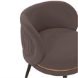 Manhattan Comfort Kaya Dining Chair with Solid Wood Frame in Gray