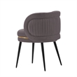 Manhattan Comfort Kaya Dining Chair with Solid Wood Frame in Gray