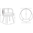 Manhattan Comfort Kaya Dining Chair with Solid Wood Frame in Mint Green
