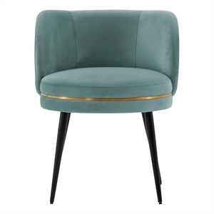 Manhattan Comfort Kaya Dining Chair with Solid Wood Frame in Mint Green