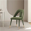 Manhattan Comfort Neda Dining Chair with Solid Wood Frame in Olive Green