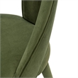 Manhattan Comfort Neda Dining Chair with Solid Wood Frame in Olive Green