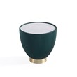 Manhattan Comfort Anderson End Table 2.0 with Steel Frame in Green