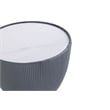 Anderson Coffee Table and End Table 2.0 with Steel Frame in Gray - Set of 2