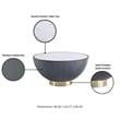 Anderson Coffee Table and End Table 2.0 with Steel Frame in Gray - Set of 2