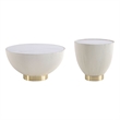 Anderson Coffee Table and End Table 2.0 in Cream - Set of 2