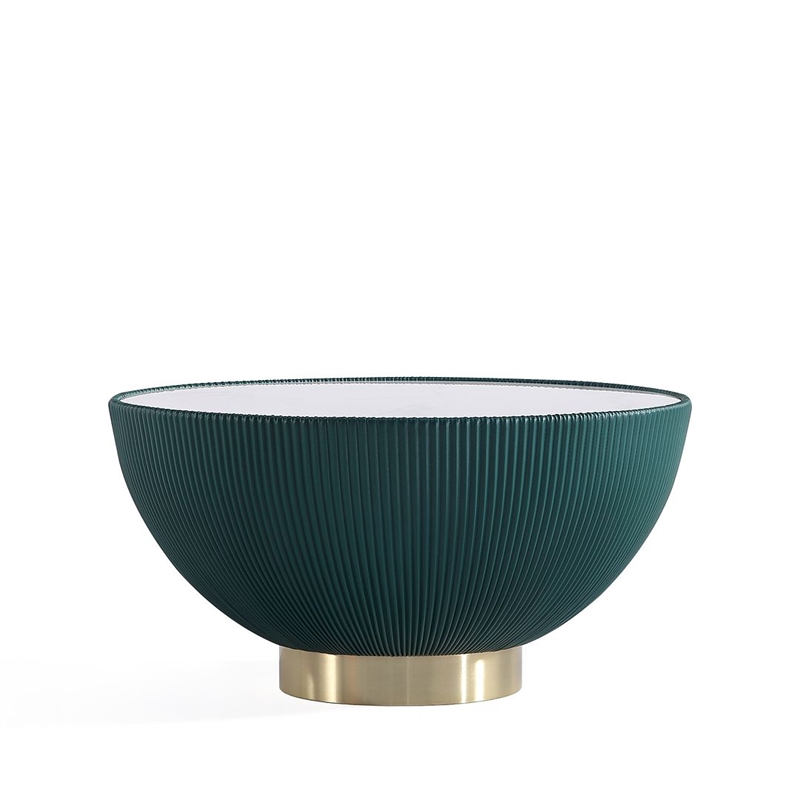 Anderson Coffee Table and End Table 2.0 with Steel Frame in Green - Set of 2