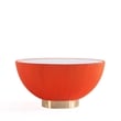 Anderson Coffee Table and End Table 2.0 with Steel Frame in Orange - Set of 2