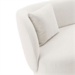 Siri 2 Piece Sofa and Accent Chair Set with Solid Wood Frame in Cream