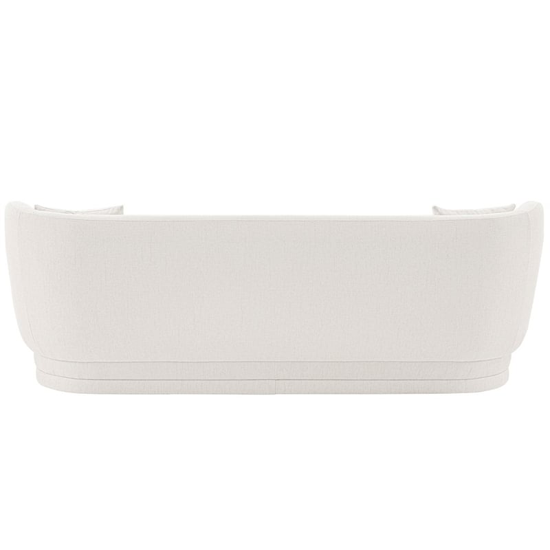 Siri 2 Piece Sofa and Accent Chair Set with Solid Wood Frame in Cream