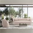 Siri 2 Piece Sofa and Accent Chair Set with Solid Wood Frame in Wheat