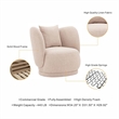 Siri 2 Piece Sofa and Accent Chair Set with Solid Wood Frame in Wheat