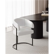 Manhattan Comfort Augusta Dining Chair with Metal Frame in White