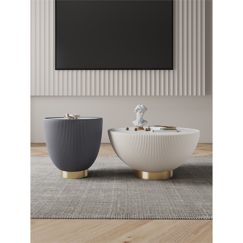 Anderson Coffee Table & End Table 2.0 with Steel Frame - Multi-Color - Set of 2