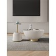 Anderson Coffee Table and End Table 1.0 in Cream - Set of 2
