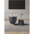 Anderson End Table 1.0 & End Table 2.0 with Steel Frame in Gray - Set of 2