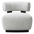 Manhattan Comfort Bartow Accent Chair with Solid Wood Base in Multi-Color