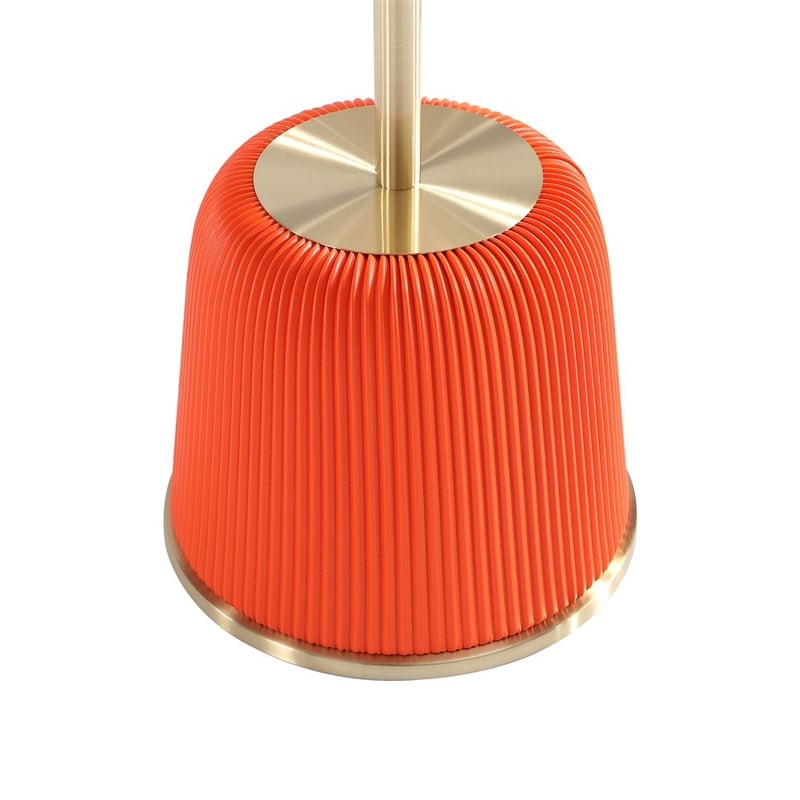 Anderson End Table 1.0 & End Table 2.0 with Steel Frame in Orange - Set of 2