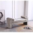 Manhattan Comfort Concord Bench with Solid Wood Frame in Dove