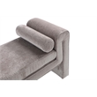 Manhattan Comfort Concord Bench with Solid Wood Frame in Dove
