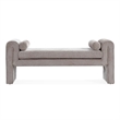Manhattan Comfort Concord Bench with Solid Wood Frame in Dove