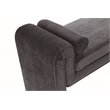 Manhattan Comfort Concord Bench with Solid Wood Frame in Black