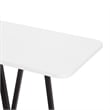 Manhattan Comfort Celine Side Table Console from Engineered Wood in White