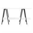 Manhattan Comfort Celine Side Table Console from Engineered Wood in White