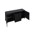 Manhattan Comfort Sheridan Sideboard Cabinet made from Engineered Wood in Black