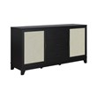 Manhattan Comfort Sheridan Sideboard Cabinet made from Engineered Wood in Black